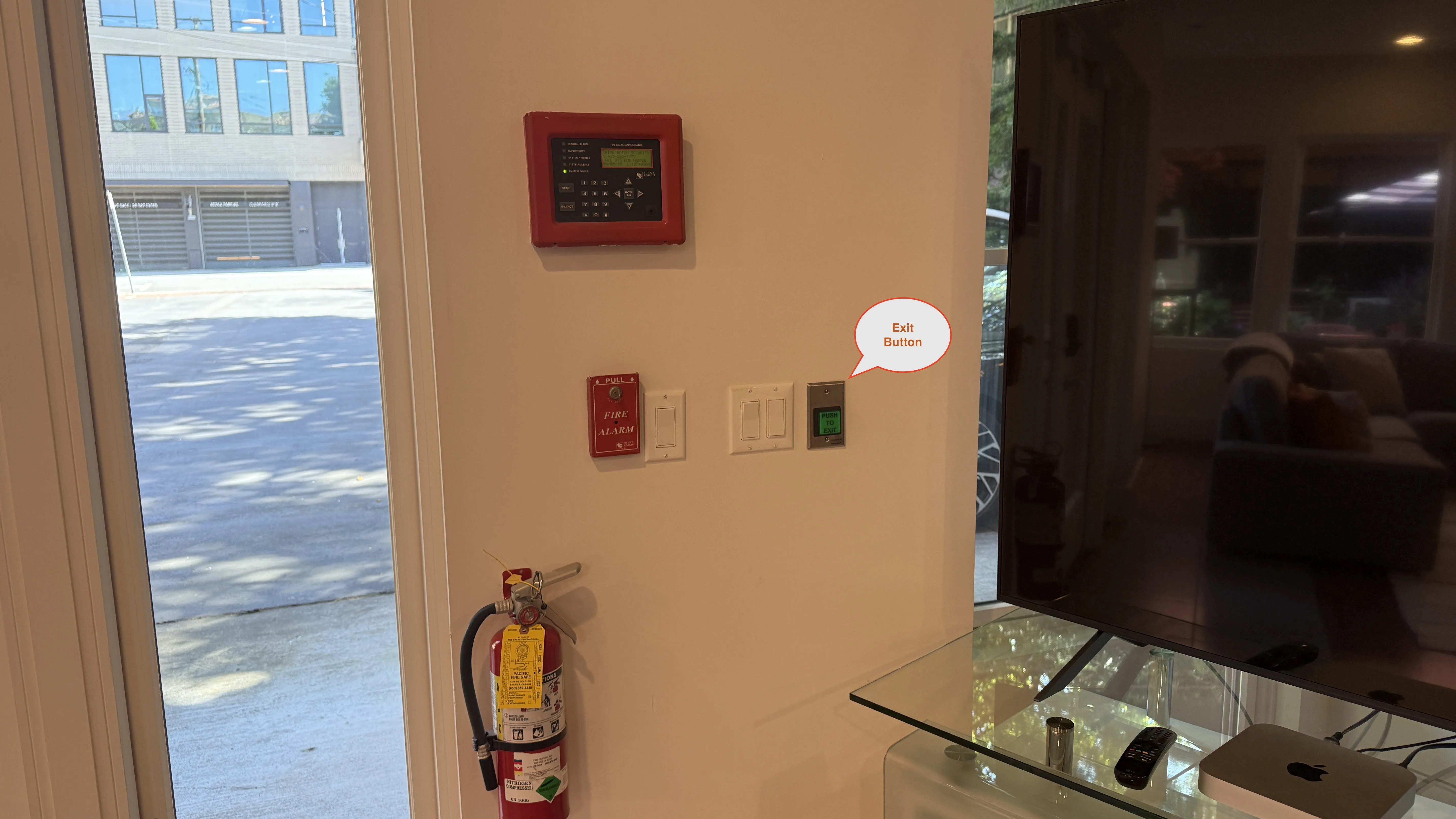 Interior Exit Button Location